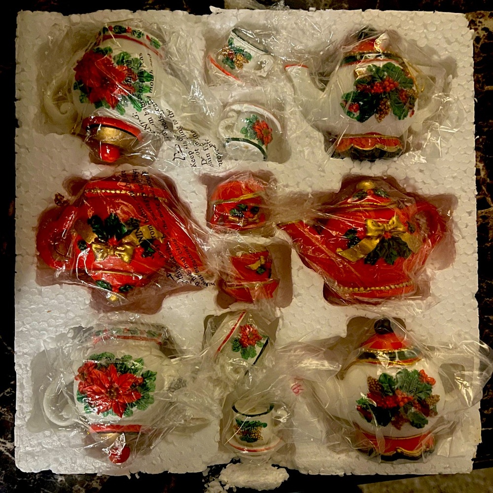 Vintage tea cup ornaments